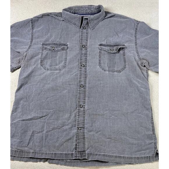 St. John's Bay Tops - St. John’s Bay Gray Button Down Shirt Mens XL Classic Fit.